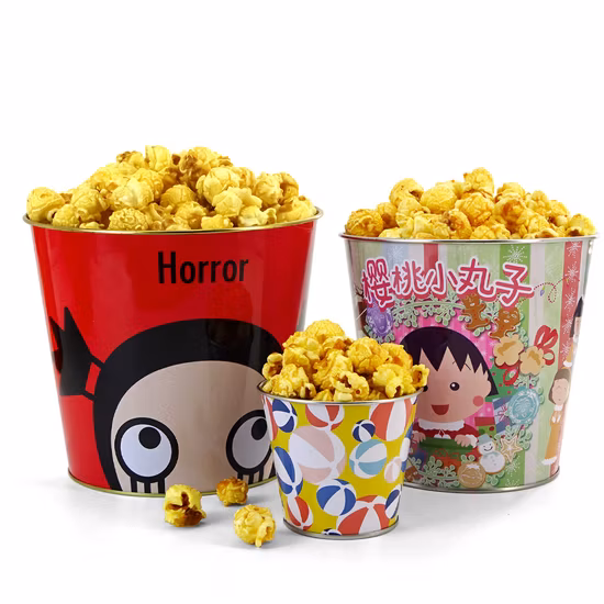 Food Container Custom Printed Multi-Size Disposable Paper Salad Bowl with Paper Lid